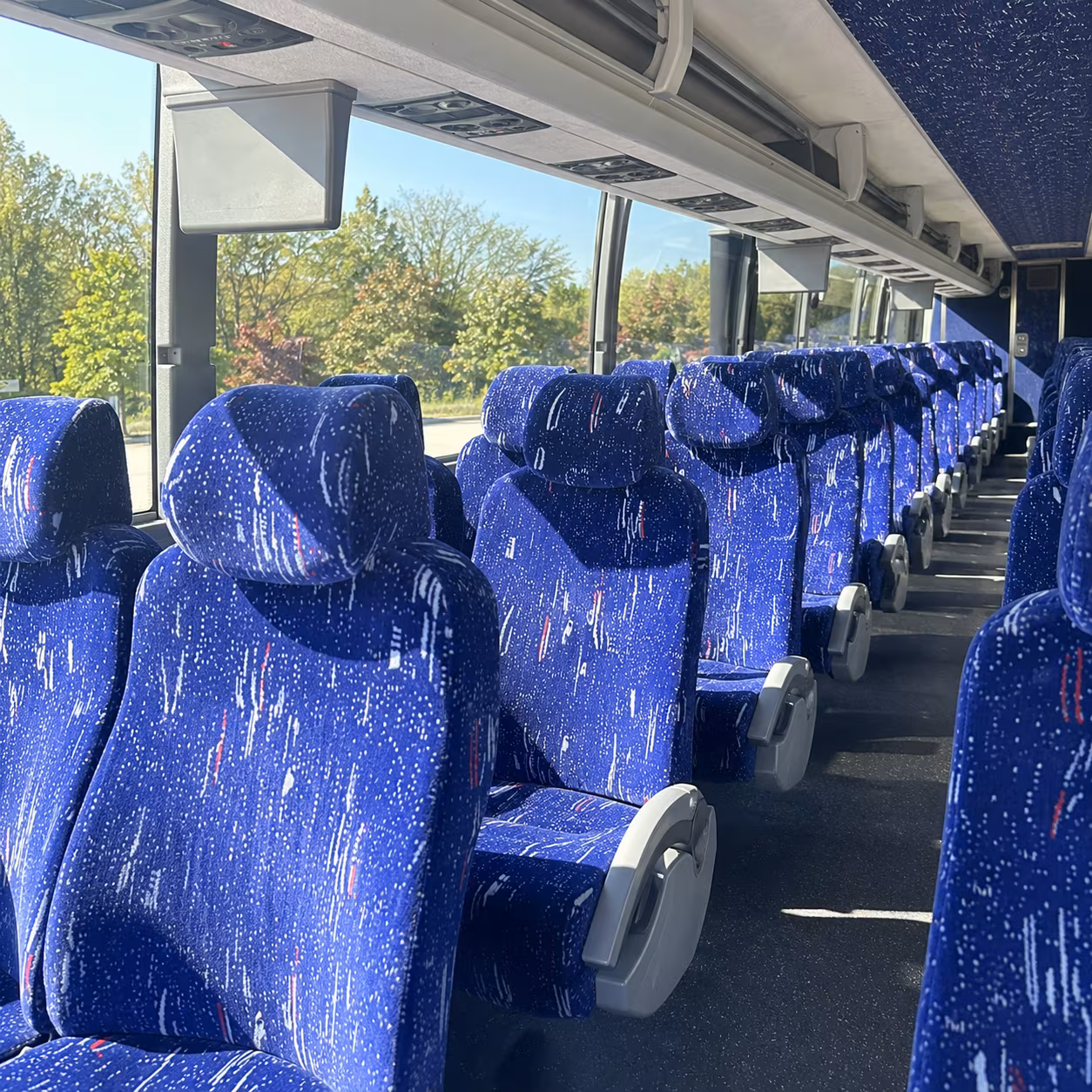 auburn charter bus interior