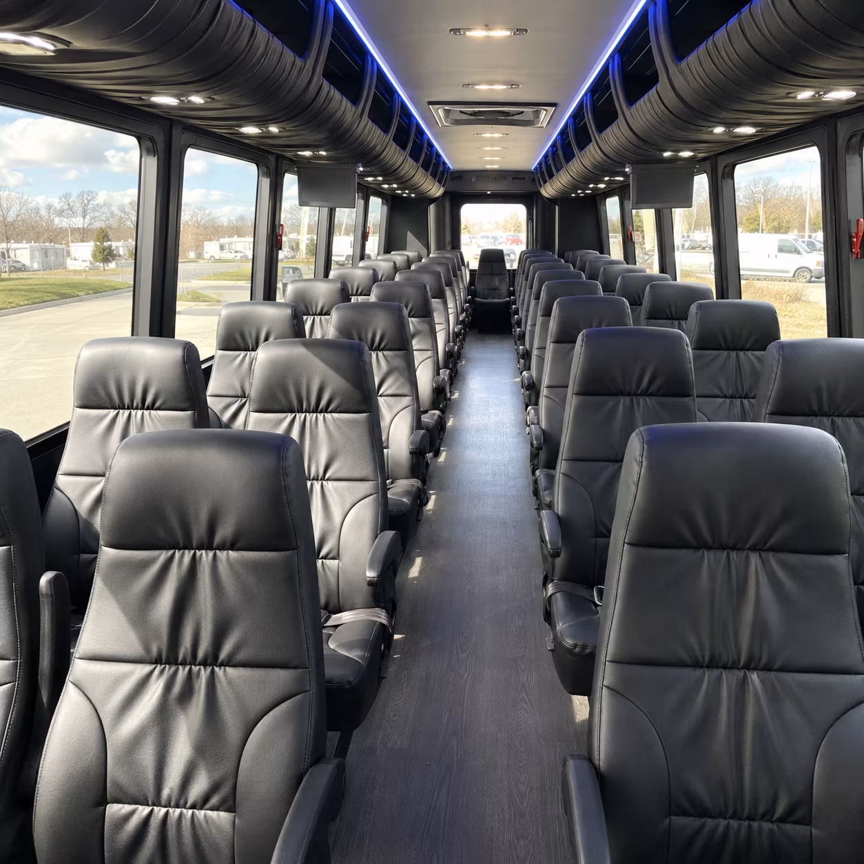 smyrna comfortable charter buses for government military personnel