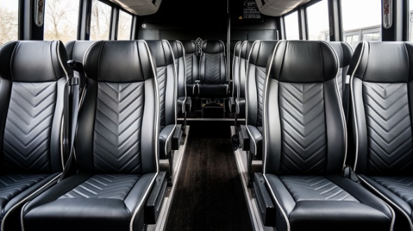 18 passenger minibus inside johns creek