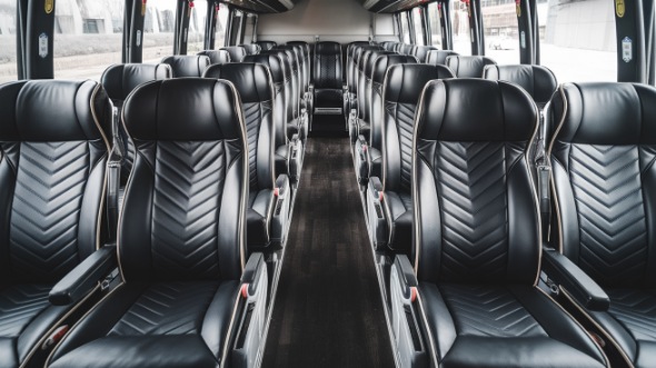 56 passenger charter bus inside roswell