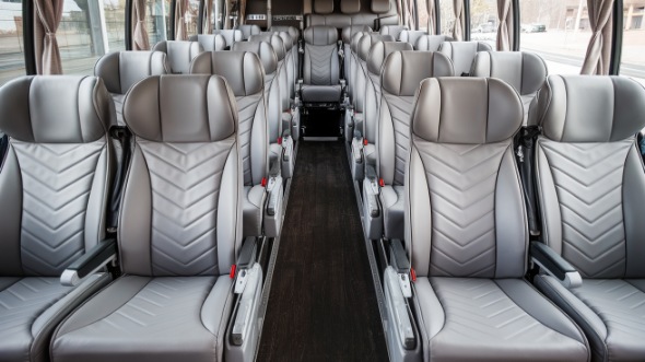 auburn 50 passenger charter bus interior